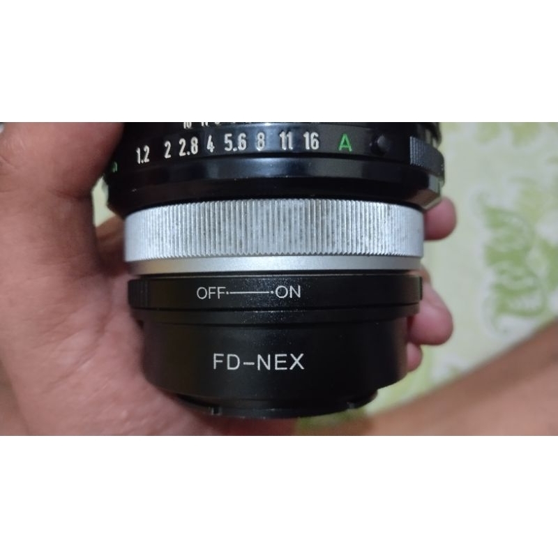 lensa canon FD 55mm f1.2 ssc