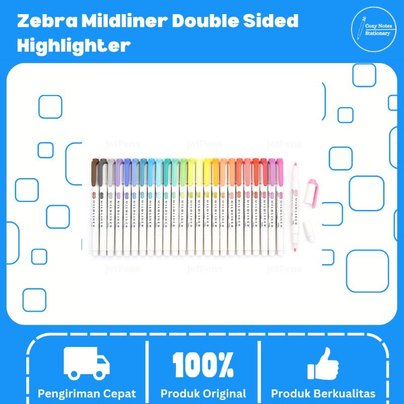 

Zebra Mildliner Double Sided Highlighter - Highlighter untuk Belajar