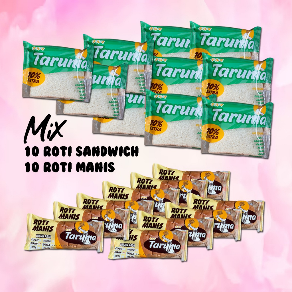 

[20 PCS] Taruma Mix Sandwich dan Roti Manis (All Varian)