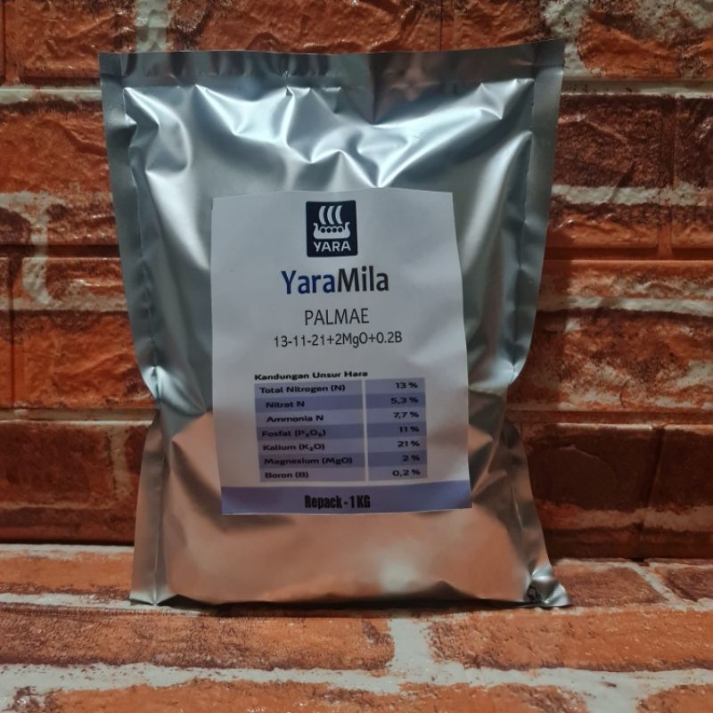pupuk NPK yaramila PALMAE 13-11-21+TE 1 kg Repack