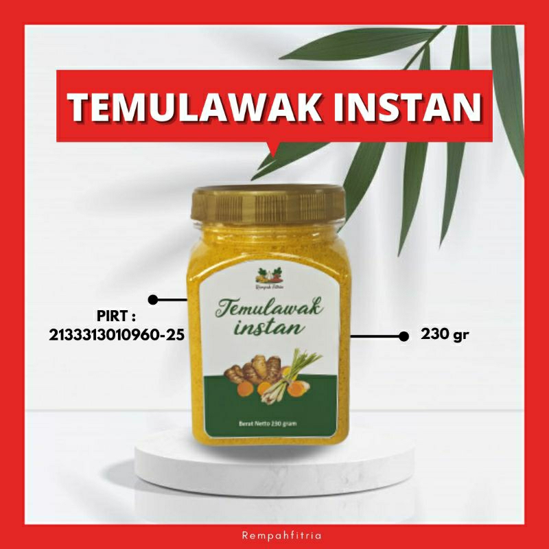 

Jamu Minuman Temulawak Instan Bubuk Rempah Fitria 230 gr