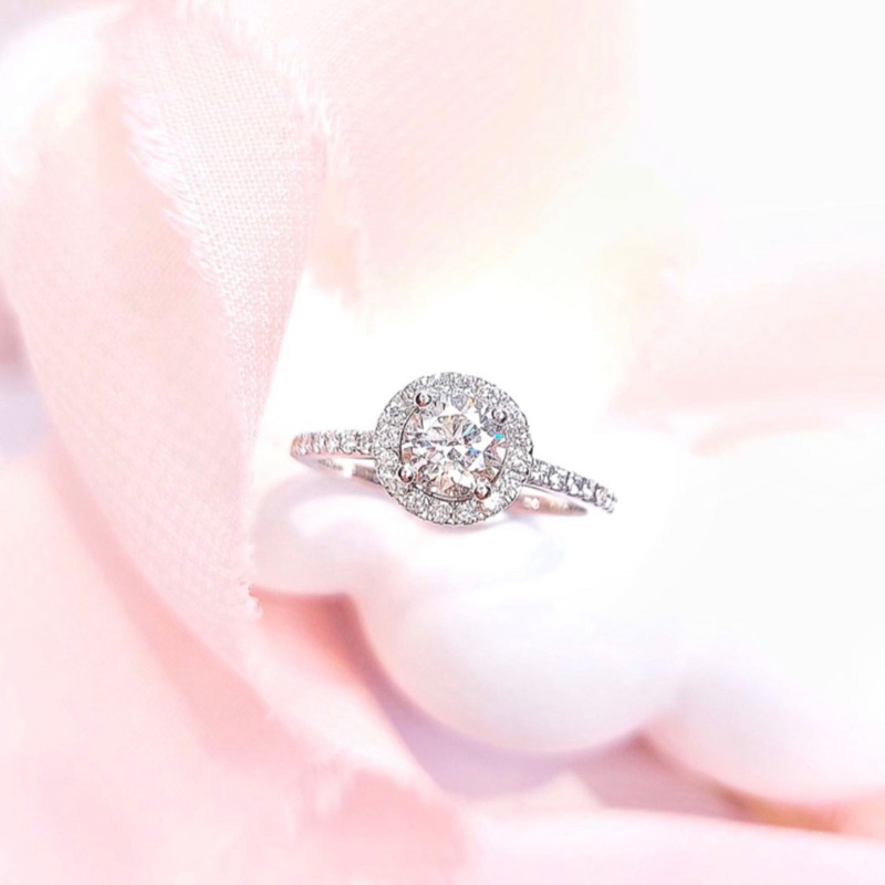 Cincin Emas Berlian Asli Cincin GIA Diamond Solitaire Mata Satu Diamond Emas Asli Kadar 750