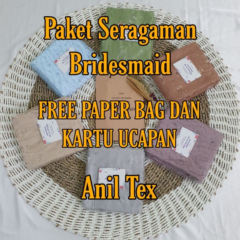 Kain Paket Bridesmaid / Paket Seragaman Bridesmaid / Baju Nikah / Seragaman Keluarga