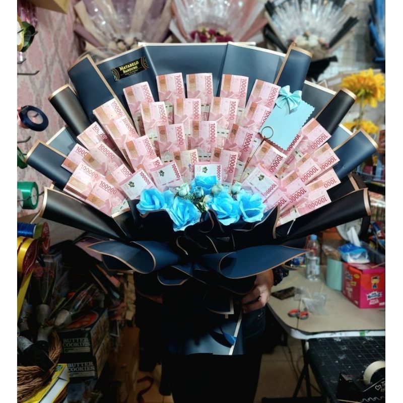 Kerangka buket uang isi 40 lembar / buket kosong / kerangka buket / buket uang / buket uang asli / b