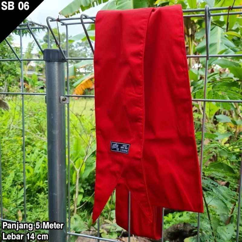 sabuk merah IKSPI KERA SAKTI polos kain drill