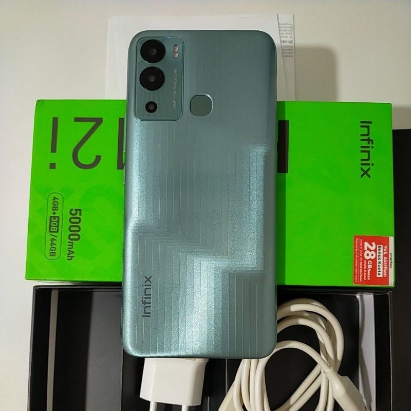 INFINIX HOT 12i RAM 4+3/64 SECOND ORIGINAL GARANSI RESMI