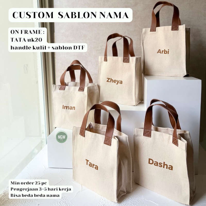 

TATA BAG custom sablon digital hampers goodiebag
