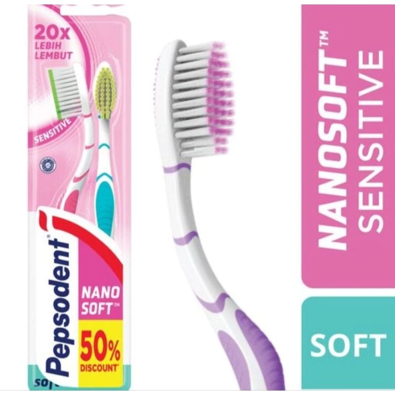 pepsodent sikat gigi nano soft isi 2