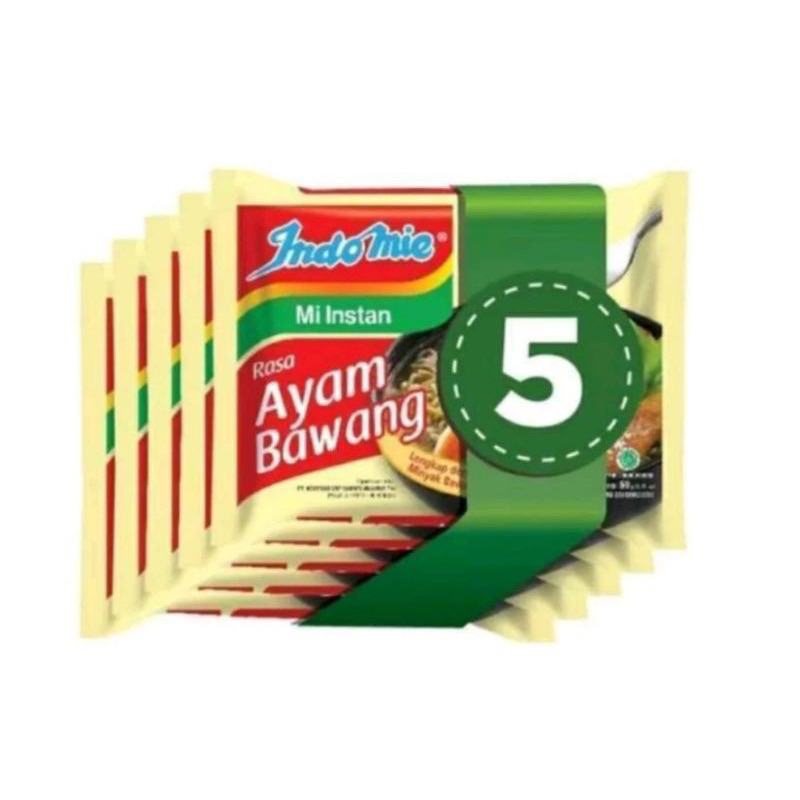 

indomie ayam bawang 5 pcs