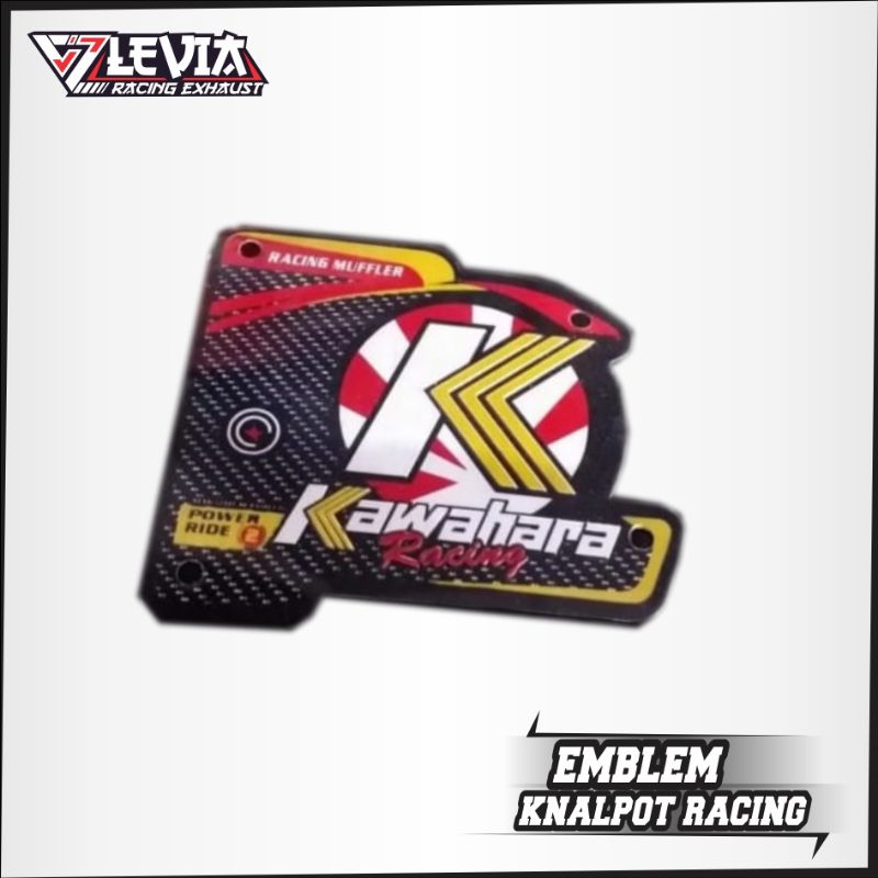 EMBLEM KNALPOT RACING MERK KAWAHARA RACING