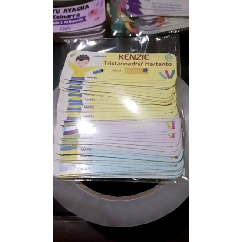 

label nama Kenzie