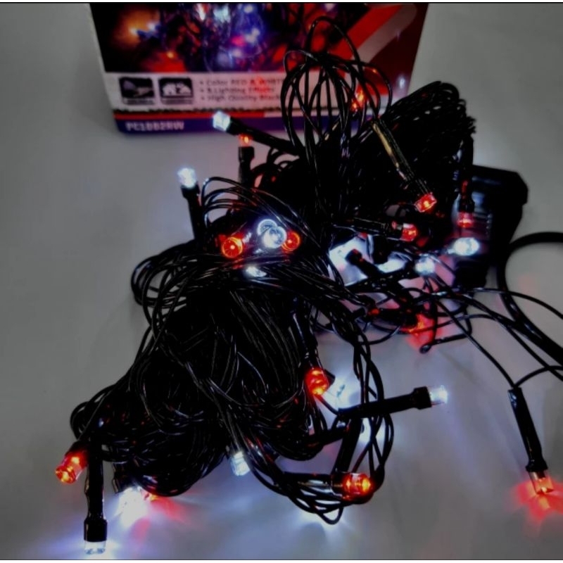 Tumblr/Lampu Hias Natal/Lampu Led Dekor (Merah Putih)