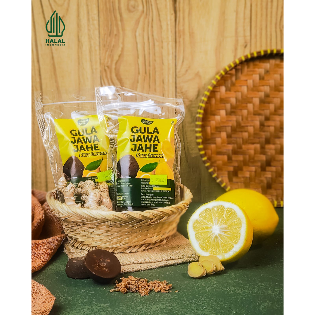 

GULA JAWA JAHE UMKM NIKMAT LESTARI ASLI JONGGOLSARI 250gr minuman herbal rasa lemon