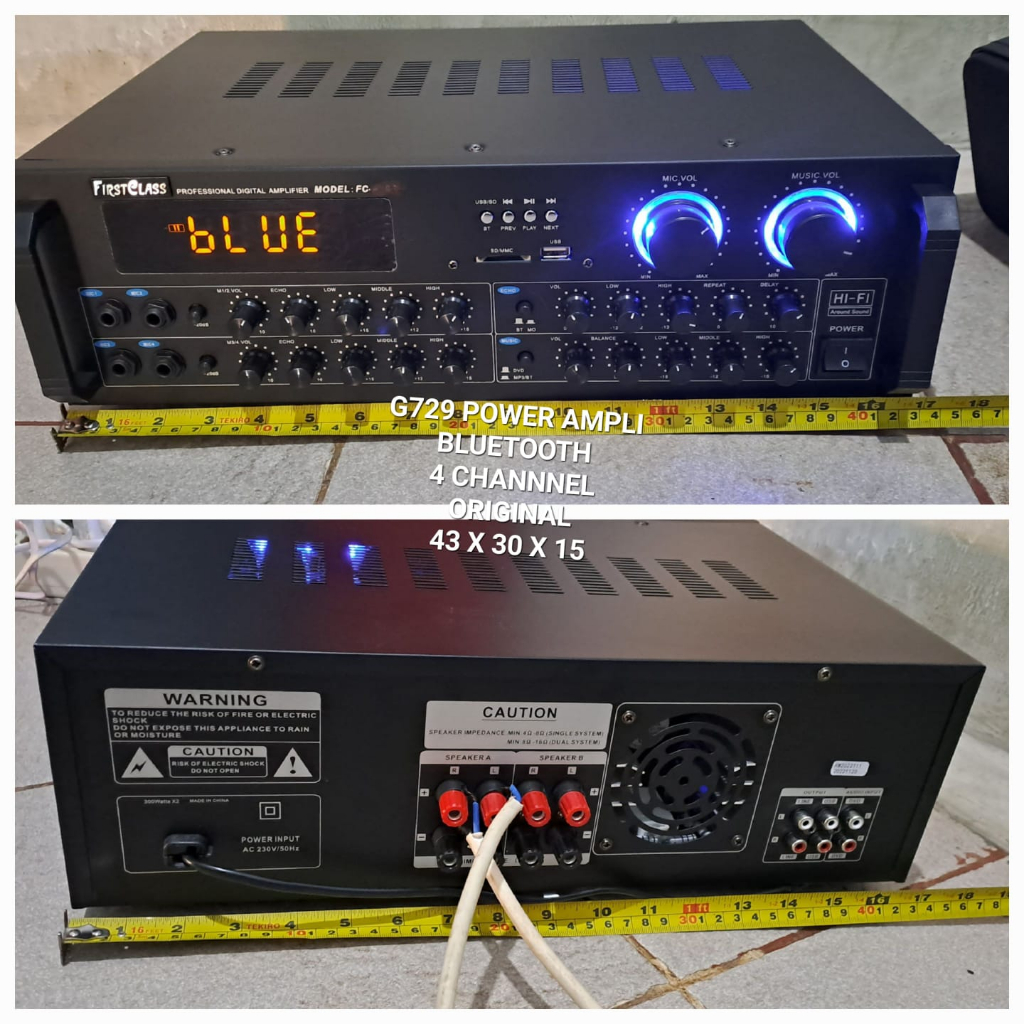 G729 ORIGINAL amplifier AC DC USB MP3 player sound audio pro profesional aux dj acara meting meeting