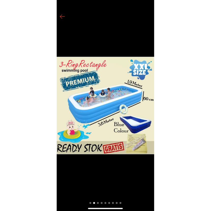 Kolam renang besar preloved