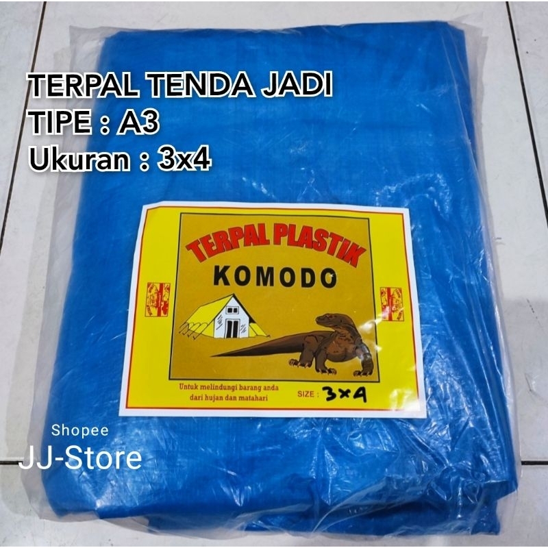 TERPAL TENDA JADI A3 Ukuran 2x3 3x4 2x4 TERPAL PLASTIK BIRU | TERPAL JUALAN