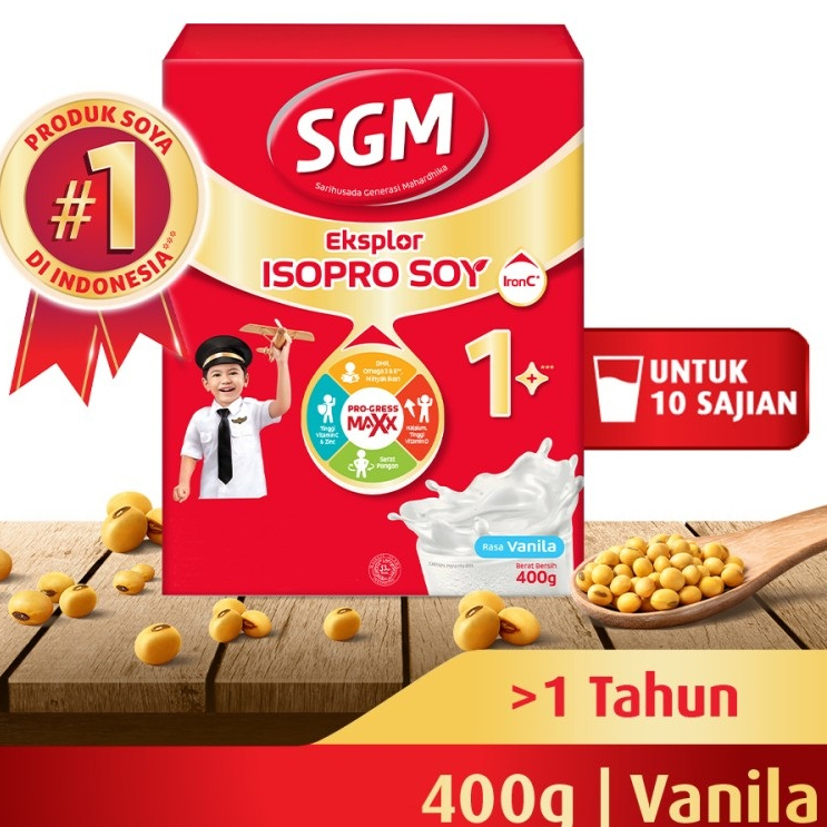 

SGM Eksplor Soya 1+/Isopro Soy 1+ 400 Gram