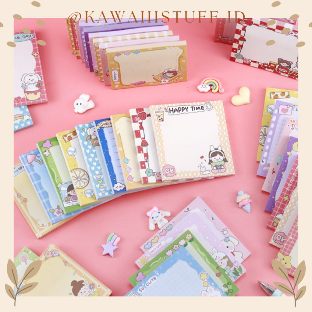 

[KAWAIIISTUFF.ID] Sticky Notes Cute Memo isi 80 Lembar