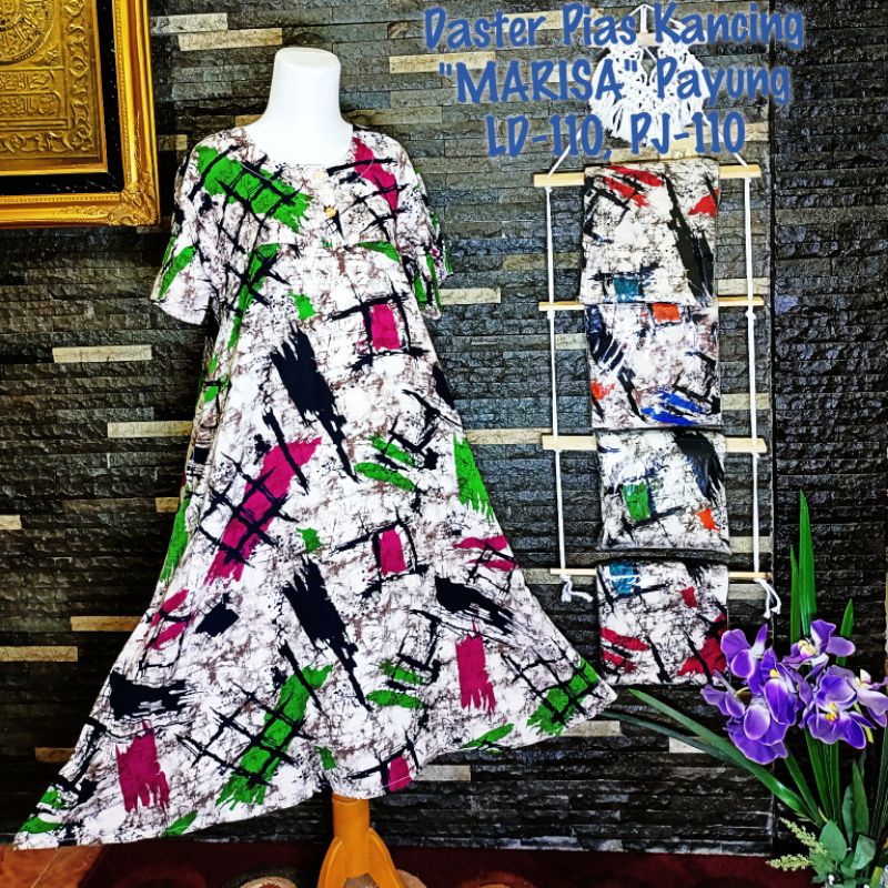 Daster Pias Kancing Marisa || Daster Payung Busui || SMT Colection Marisa