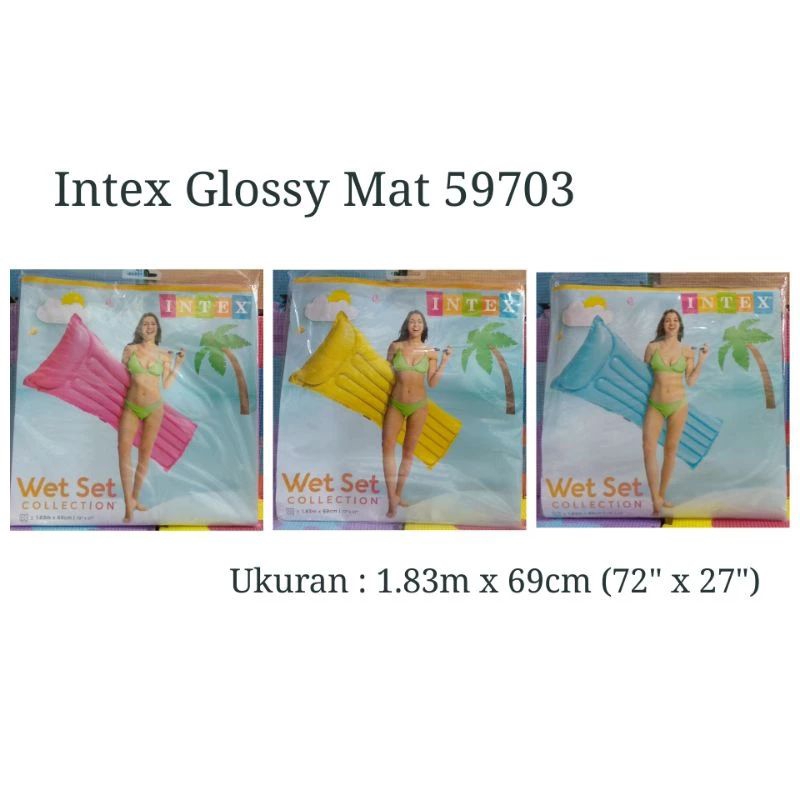 Kasur Pelampung Kolam Renang Floating Mat Kasur Air Intex