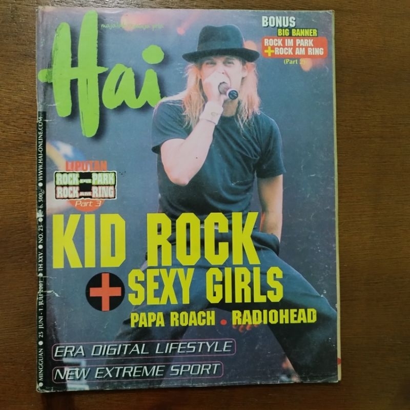 Majalah Hai cover Kid Rock, Rock am Ring 2001