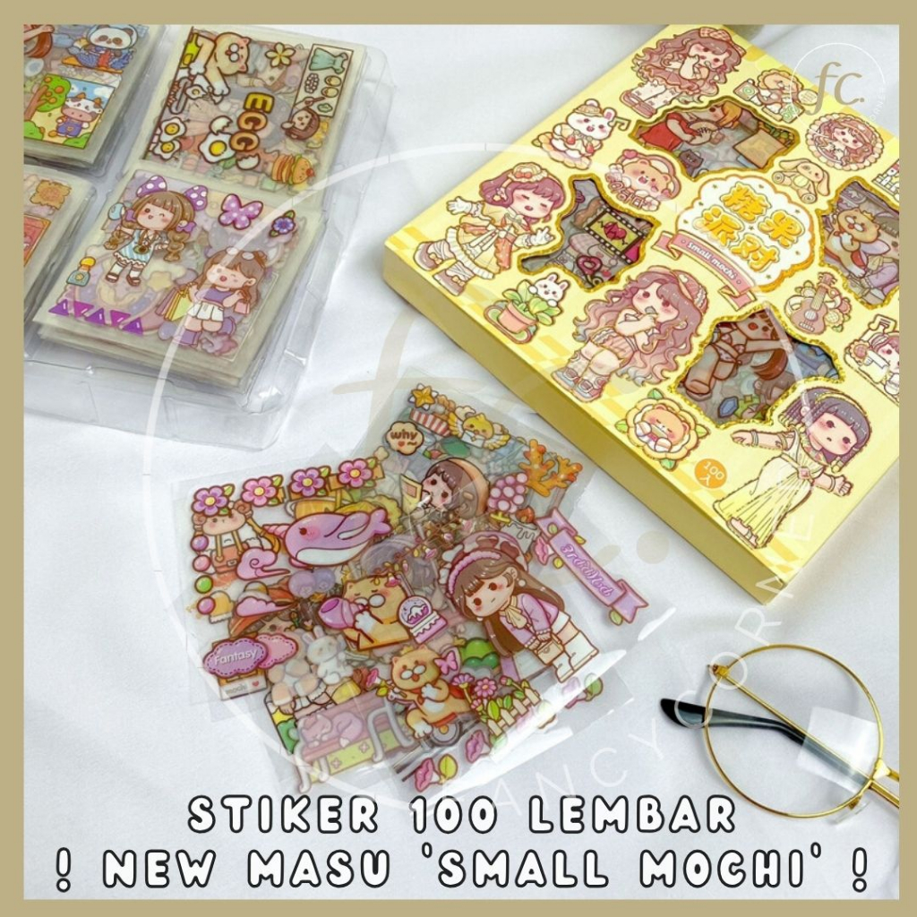 

1 Pack isi 100 Lembar Pcs Sticker Box Merek SENMU SEN MU Masu Small Mochi Stiker Set Transparan JOYTOP Buah Waterproof Pastel Jurnal Scrapbook Diary Estetik Decoration Accessories Hampers Bingkisan Import Harga Grosir Ready COD