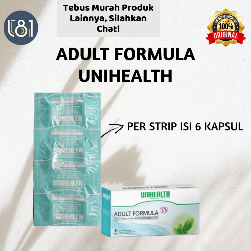 Multivitamin Lansia Multivitamin dan Mineral Dewasa BPOM Suplemen Multivitamin Dewasa Multivitamin L