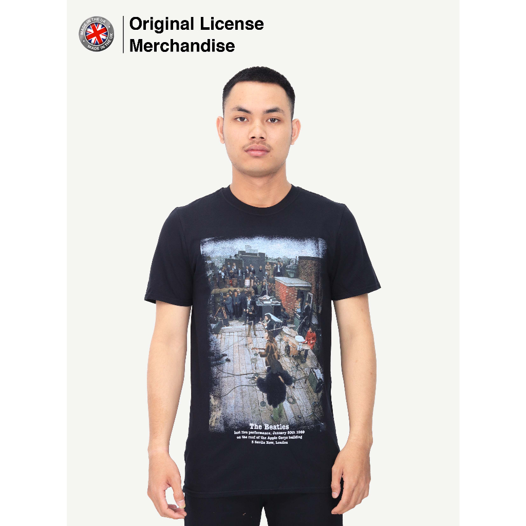 Kaos Baju Band Musik Rock Pria Cowok Premium Katun Casual Motif Import BEATLES Original 3 Savile Row