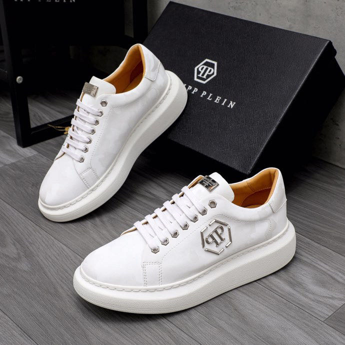 PHILIPP PLEIN Men's Casual Shoes Small White Shoes
