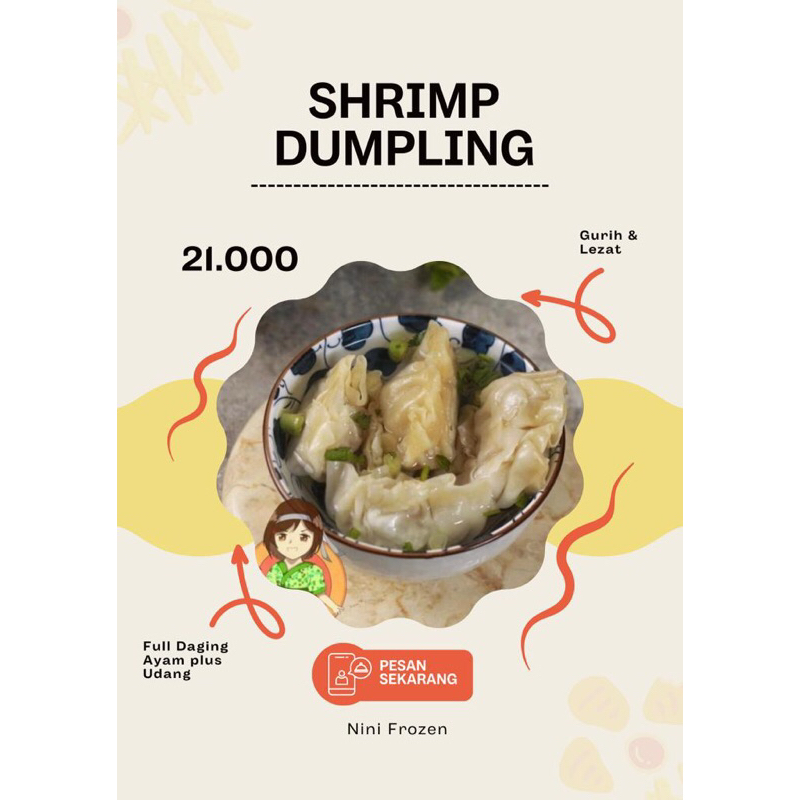 

Siomay Ayam Udang (Shrimp Dumpling) 200 gram