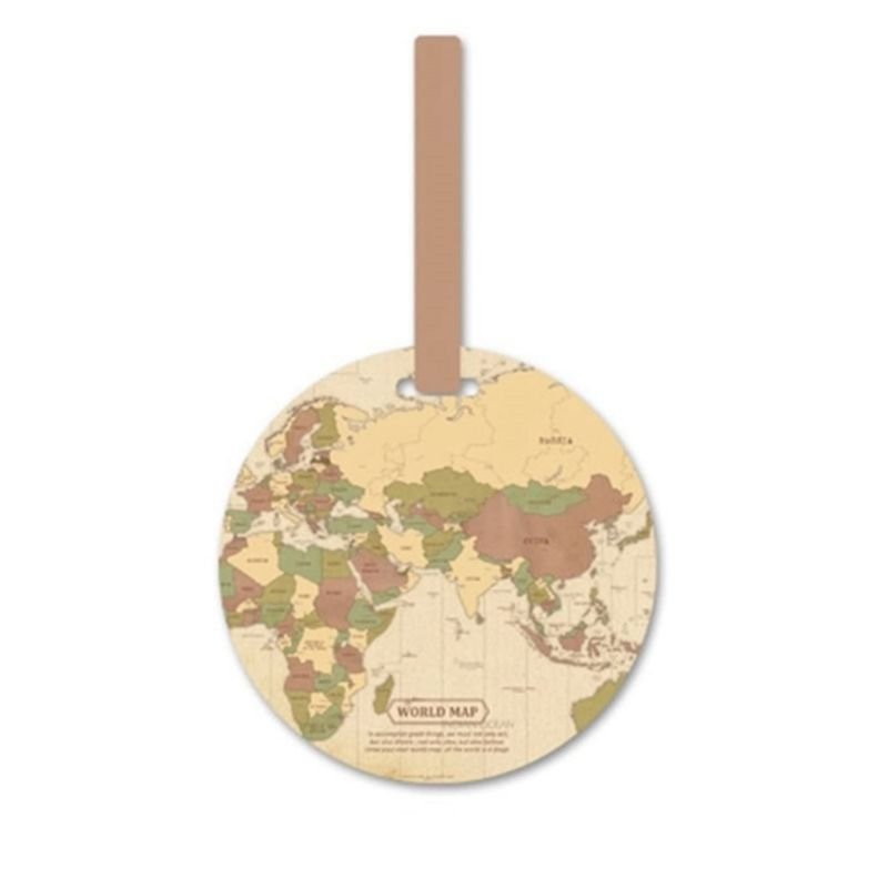 World Map Tag Koper Luggage Tag 2pcs Travel Tag Bag Tag Travel Luggage Tag Label Koper J40