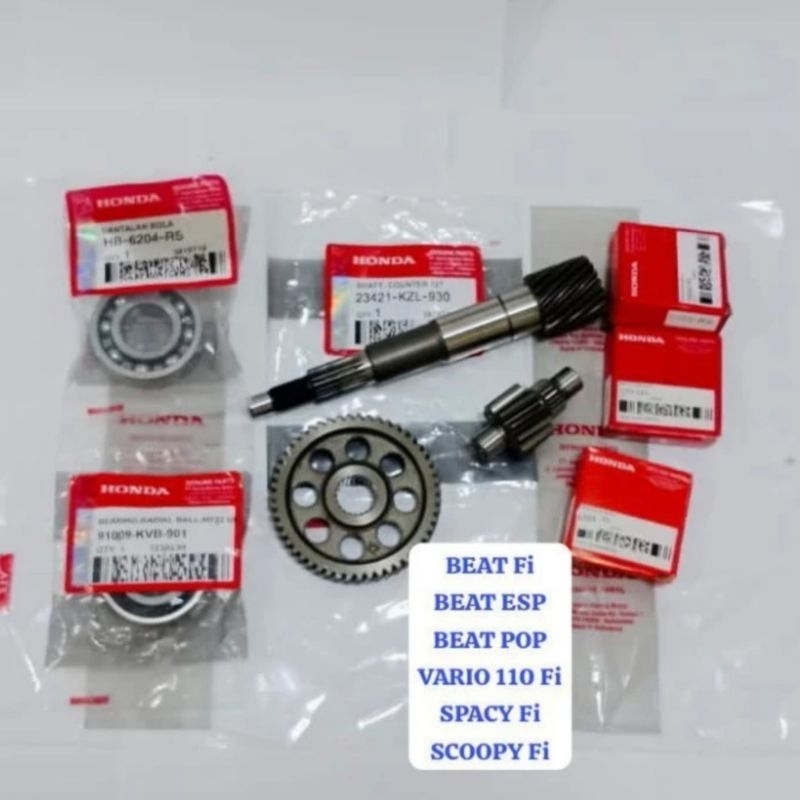 GIGI GIR RASIO CVT BEAT Fi BEAT POP BEAT ESP VARIO 110 Fi SCOOPY Fi SPACY Fi HONDA KZL K44 K81 SET L