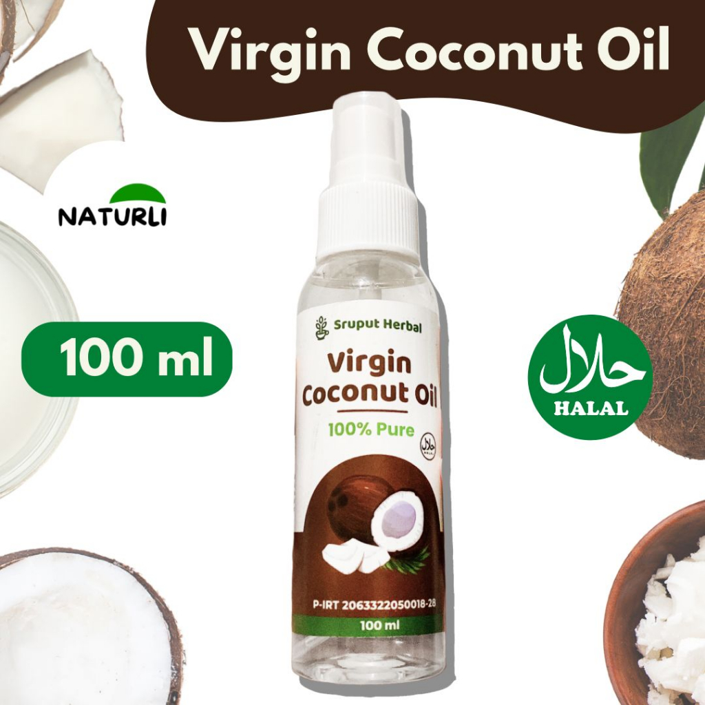 

100ml Virgin Coconut Oil VCO Premium - Minyak Kelapa Murni 100% | Minyak Kelapa Diet Original Tanpa Campuran Minyak Kelentik Naturli