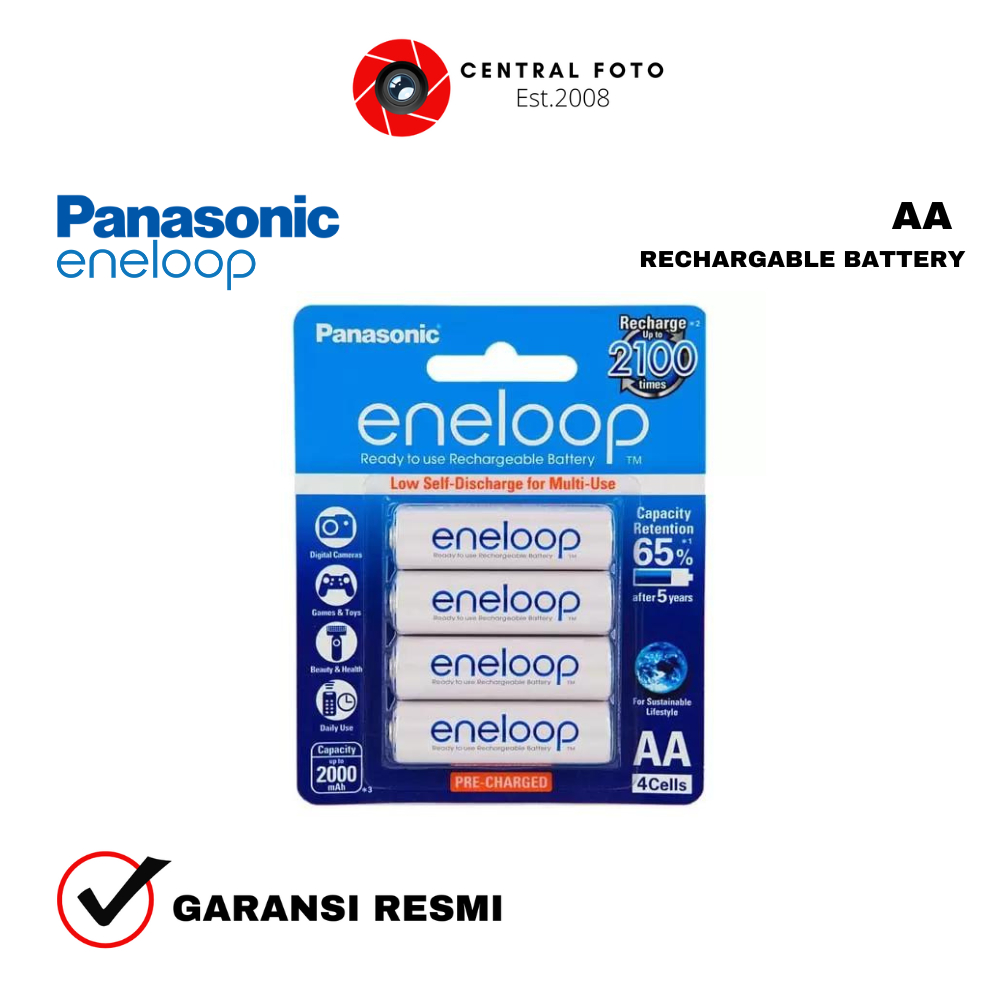 Battery / Baterai Panasonic Eneloop AA 2000 Mah Original