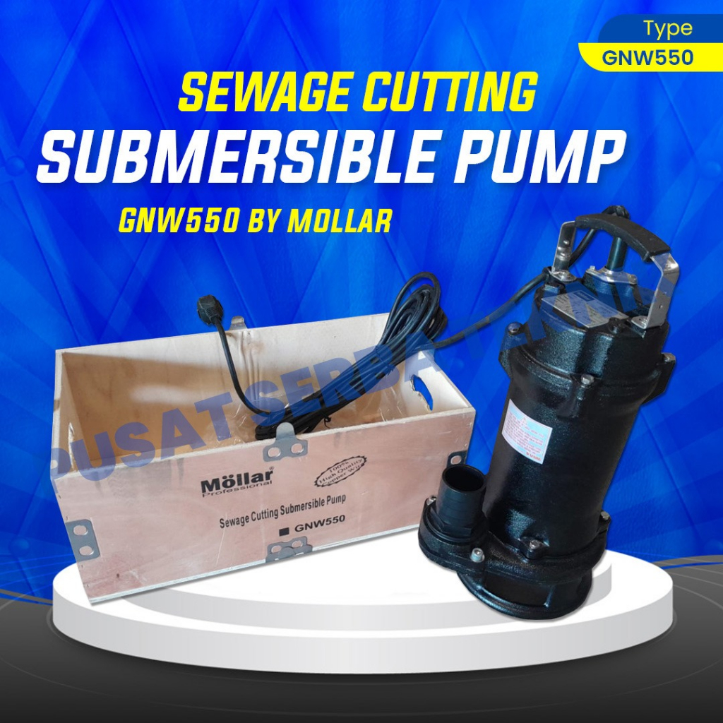 Pompa Air Celup Sirkulasi Air Kotor Mollar GNW550