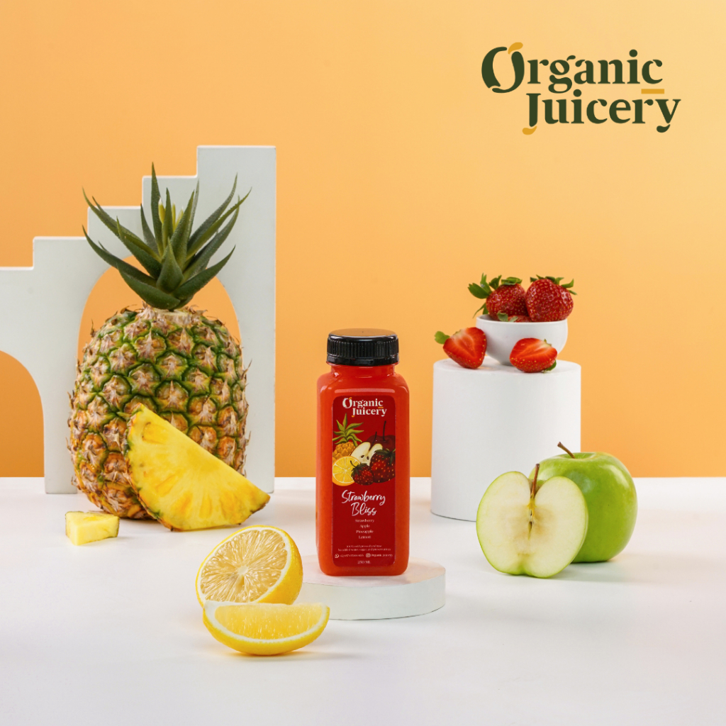 

Strawberry Bliss 250ml | Pressed Juice Strawberry Apel Nanas Lemon