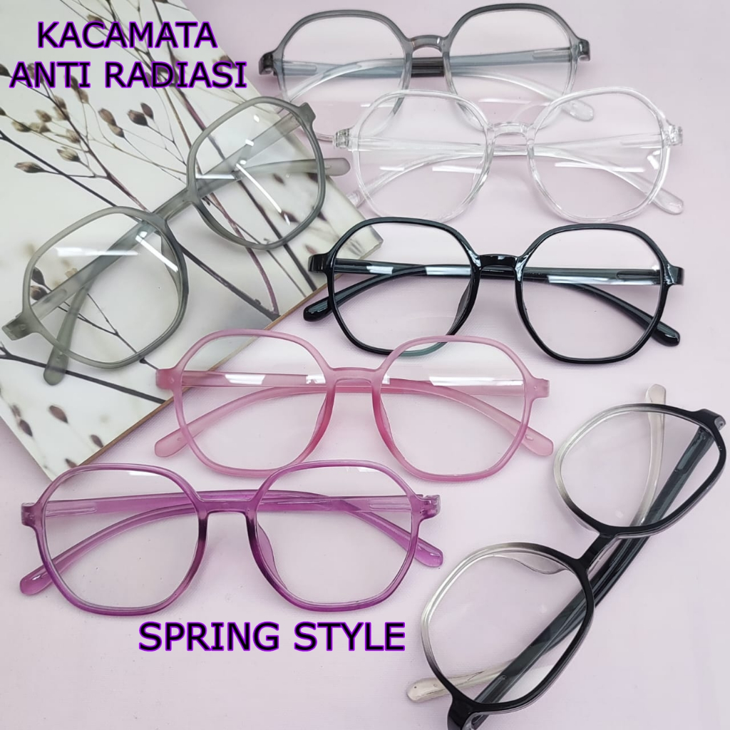SPRING STYLE - TERBARU KACAMATA ANTI RADIASI BLUERAY KOREAN FASHION CEWEK COWOK UNISEX
