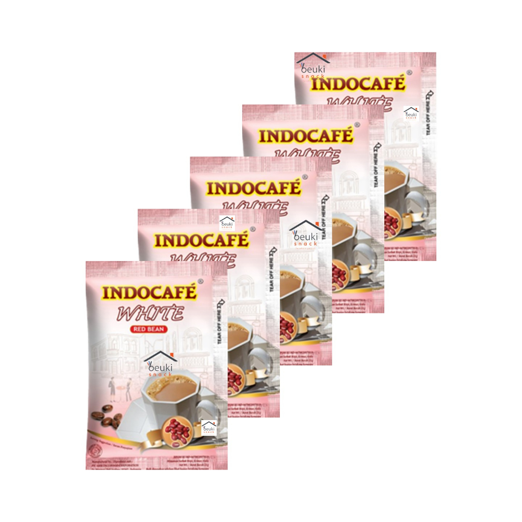 

5PCS Indocafe White Red Bean Kopi Rasa Kacang Merah