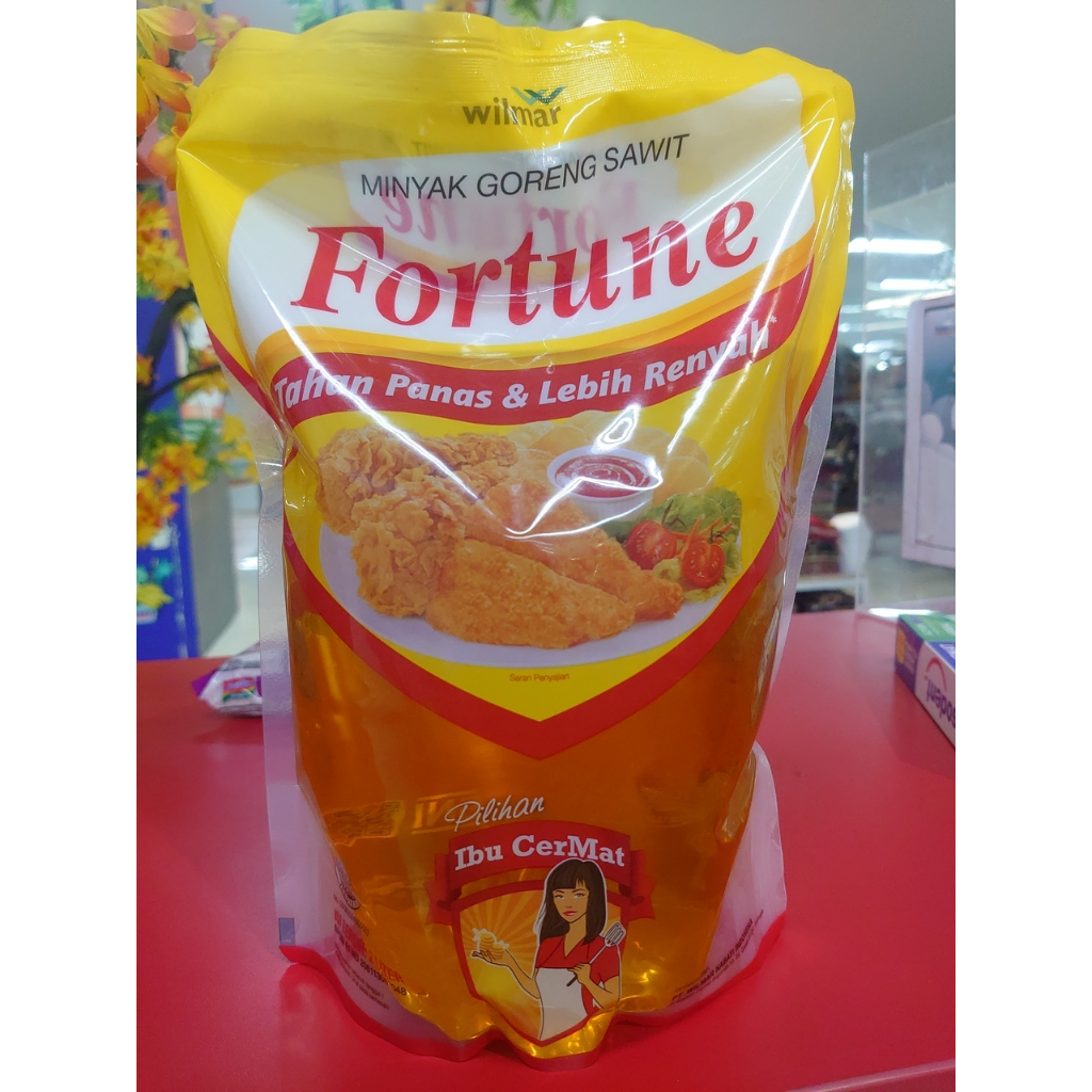 

Minyak goreng Fortune kemasan refill 2 Liter spm