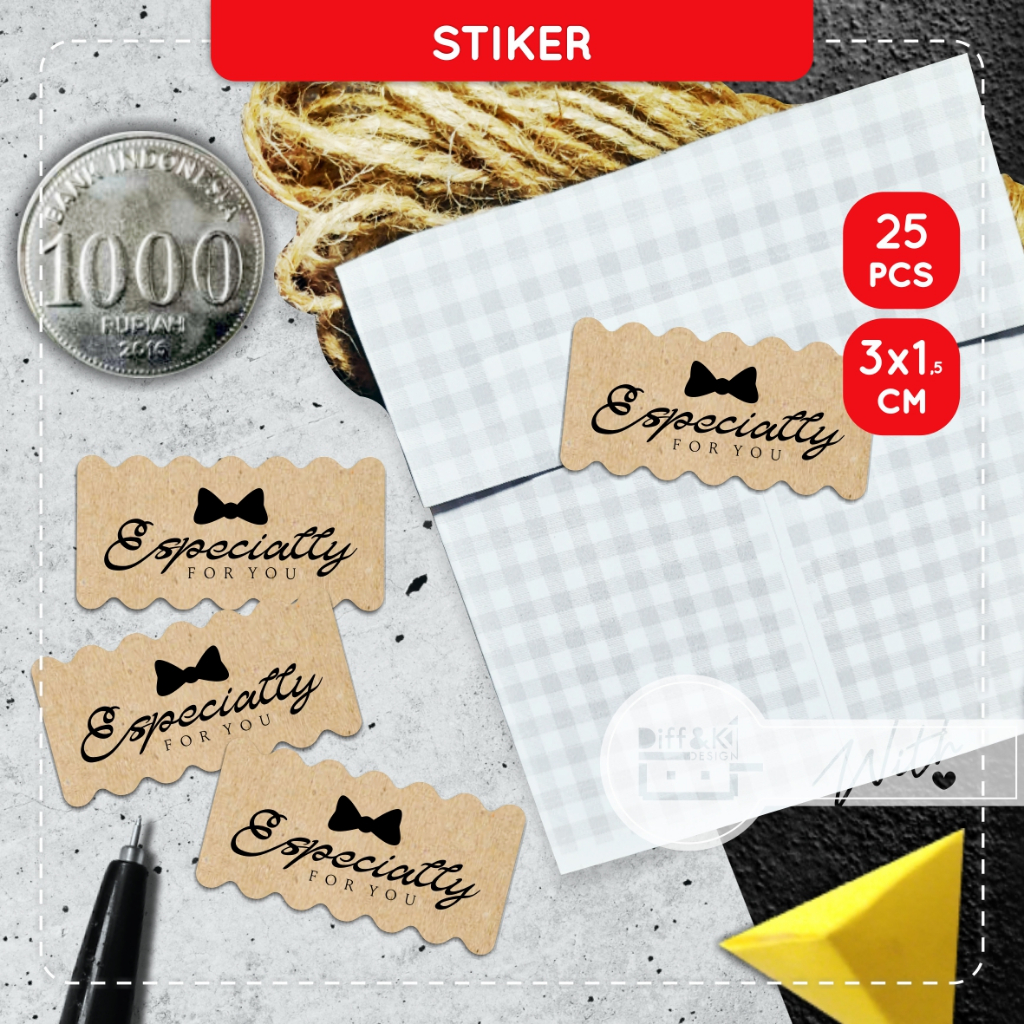 

Label Stiker Segel Especially for You Kecil Kraft Rustic Coklat Vintage Aesthetic untuk Produk Hampers Wrapping Gift Kado Packaging Packing Kado DIY