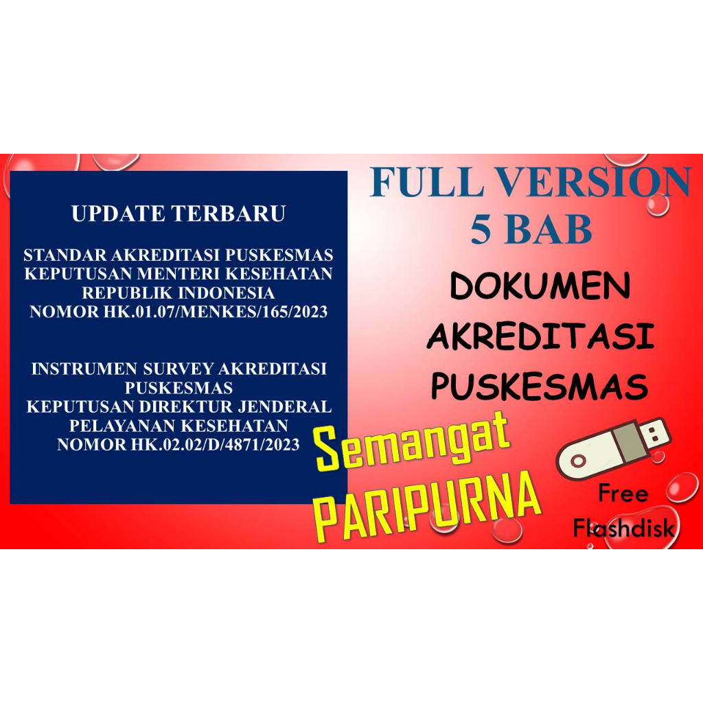(FULL VERSION 5 BAB) NEW TERBARU 2023 Dokumen Akreditasi FKTP Puskesmas SIAP 5 BAB KEPMENKES 165 KEP