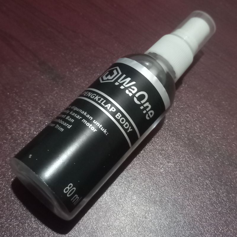 Spray Pengkilap Body Bumper Dasboard Mobil Motor Penghitam Body Kasar