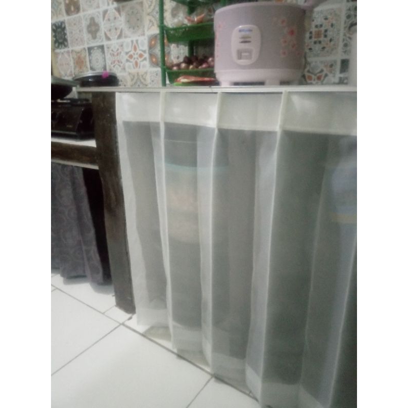 gorden etalase warung makan etalase kecil 1 meter 2 meter estetik