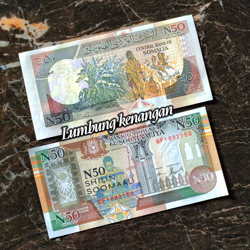 uang asing Somalia 50 Shillings