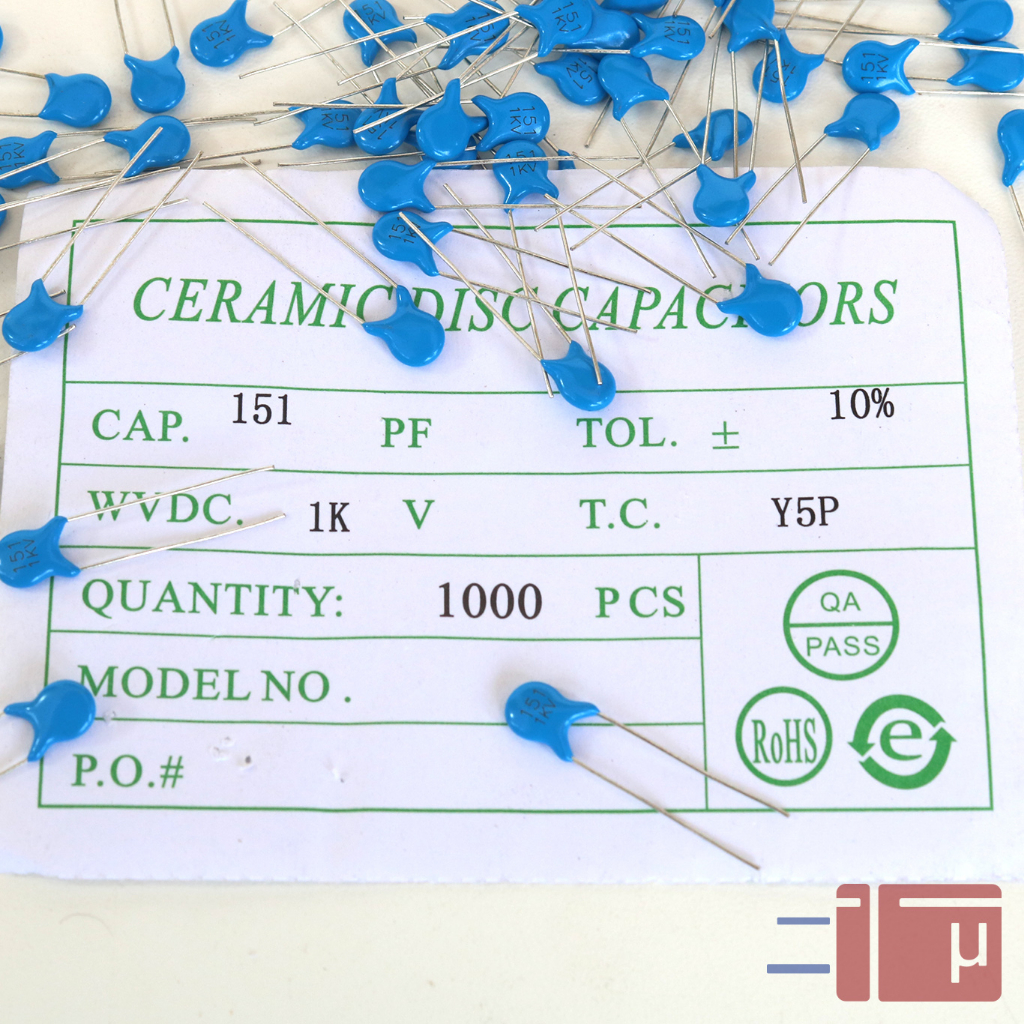 x10 Ceramic High Voltage 151 150pf 1KV