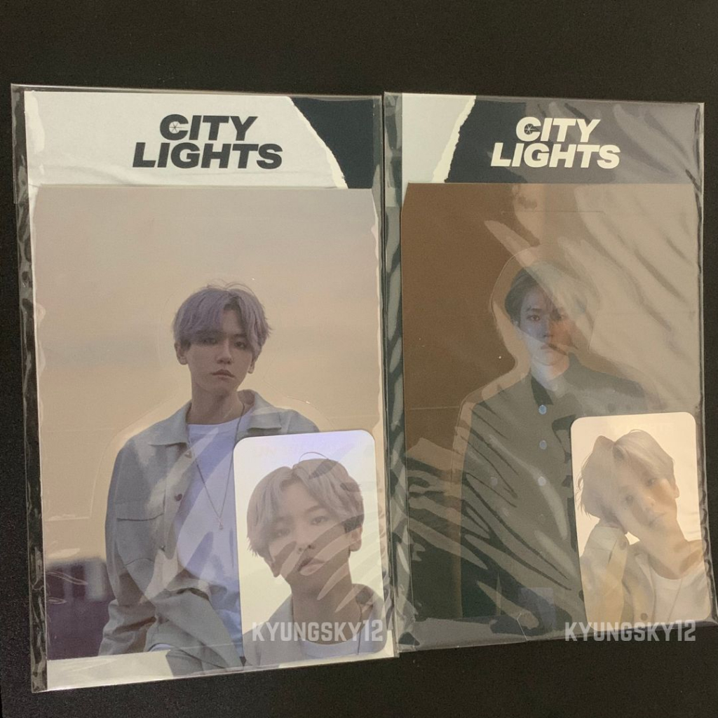 BAEKHYUN CITY LIGHTS STANDEE HOLOGRAM PC SET