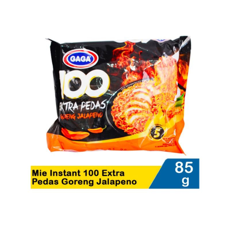 

Gaga Mie Goreng 100 Extra Pedas Jalapeno 85G