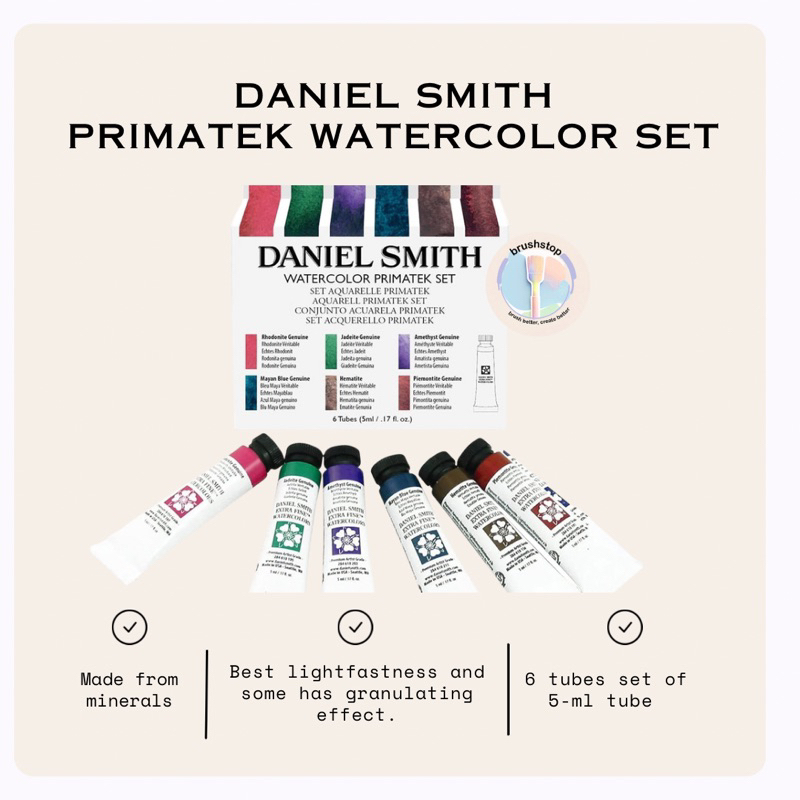 

Cat air Daniel Smith Primatek Tube Set 5 Granulation Mineral