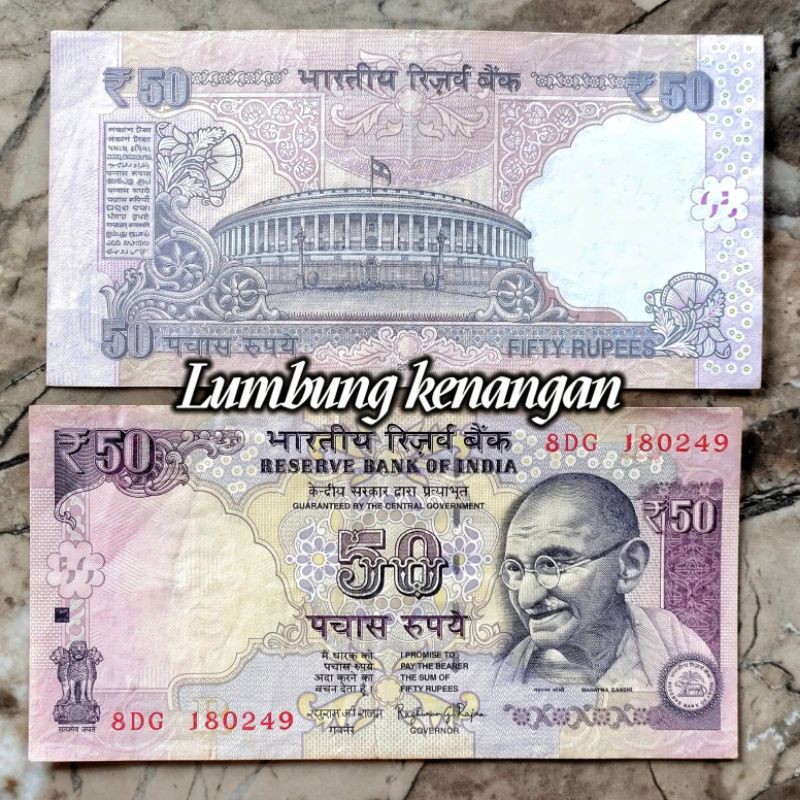 uang asing india 50 Rupees