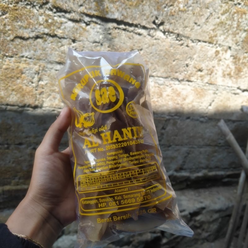 

kerupuk krupuk bawang khas ketanggen kab.semarang 225gr